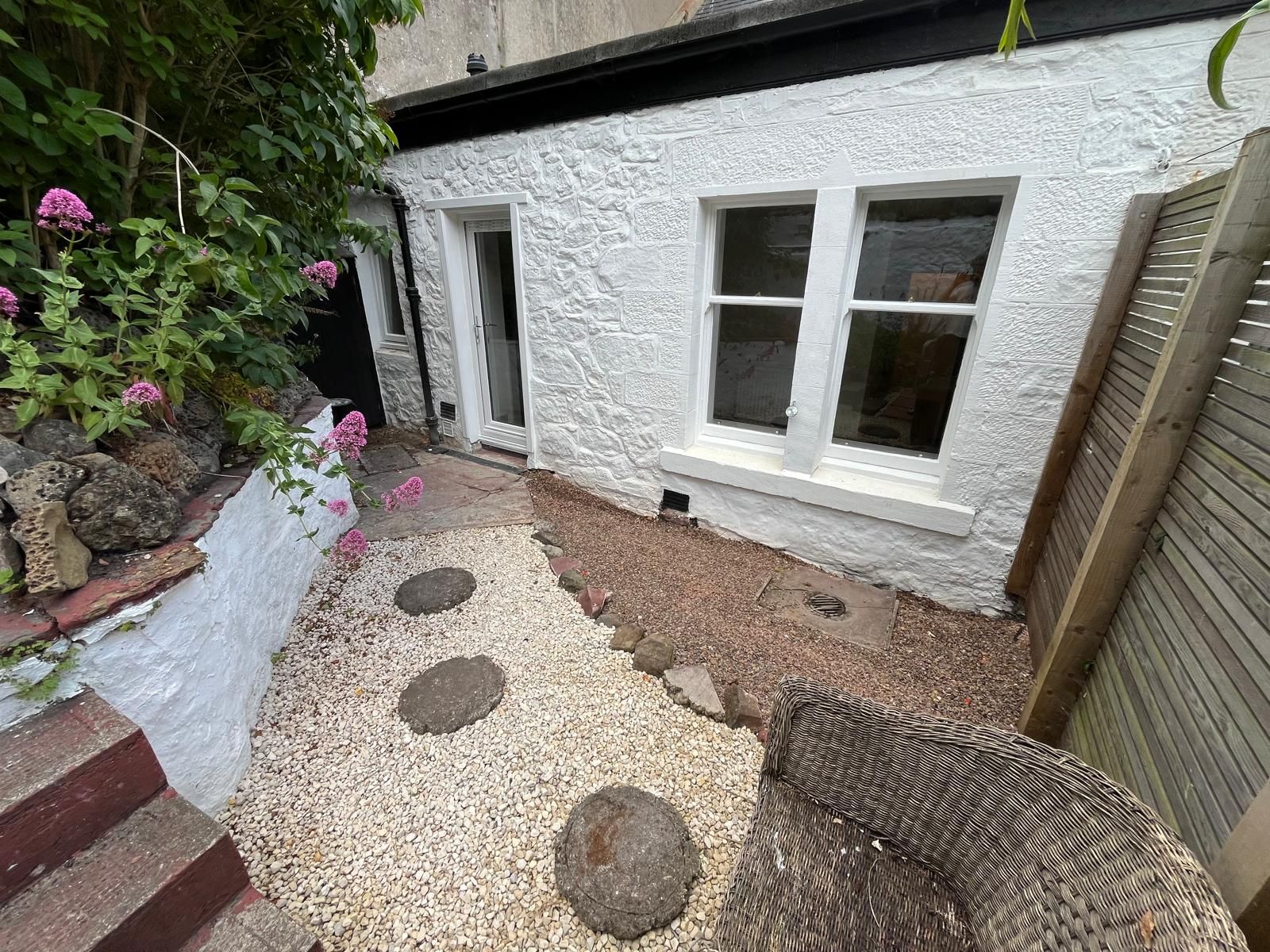 Church Street, Dunbar: refreshed rear garden and courtyard